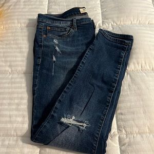 GAP True Skinny Distressed Jeans